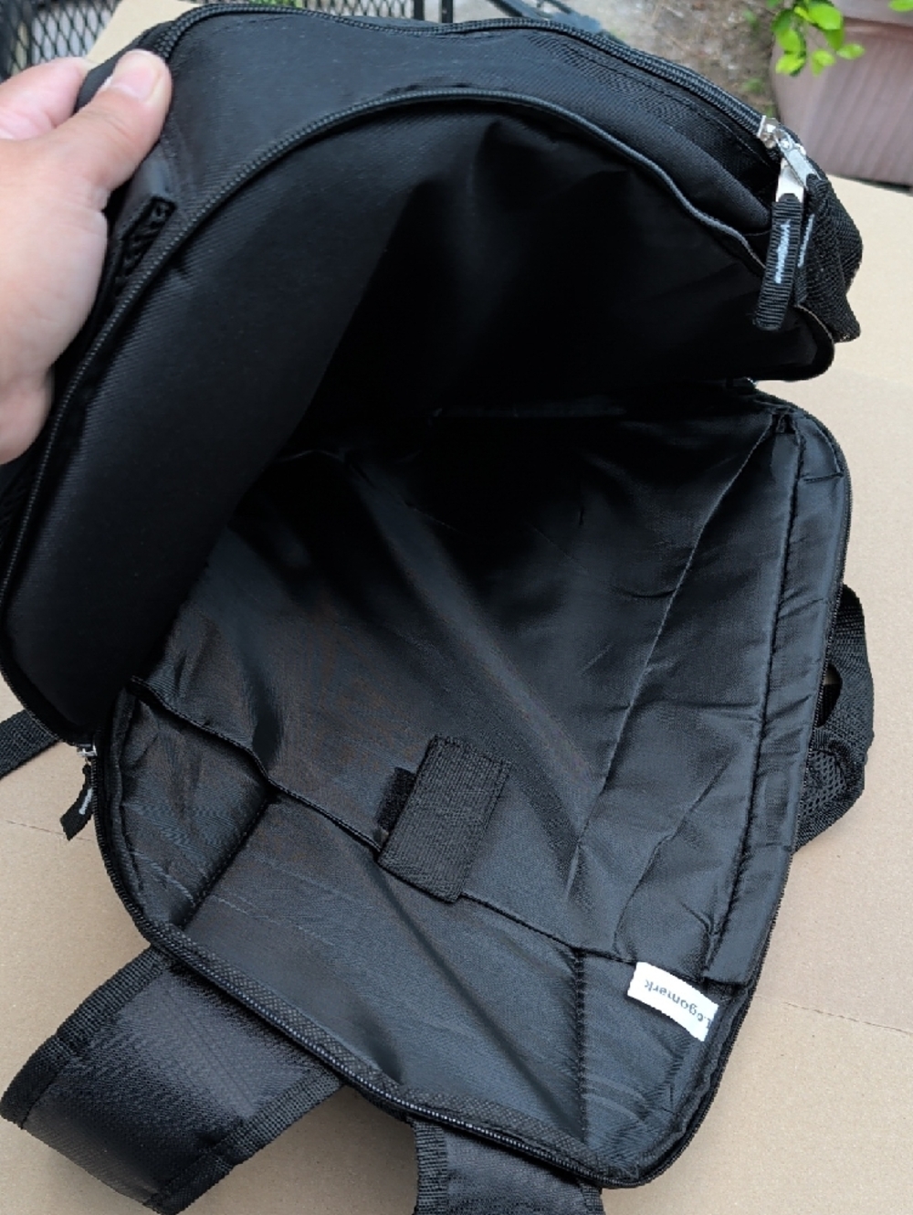 Mercedes-Benz Black Backpack Front Logo Roomy Sleek Chic Signature Unisex - Picture 6 of 13